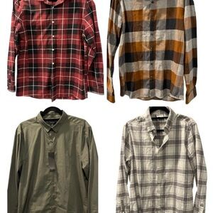 ONLY & SONS ASOS New Look Lot Of 4 Casual Button Down Shirts Size Large One NWT